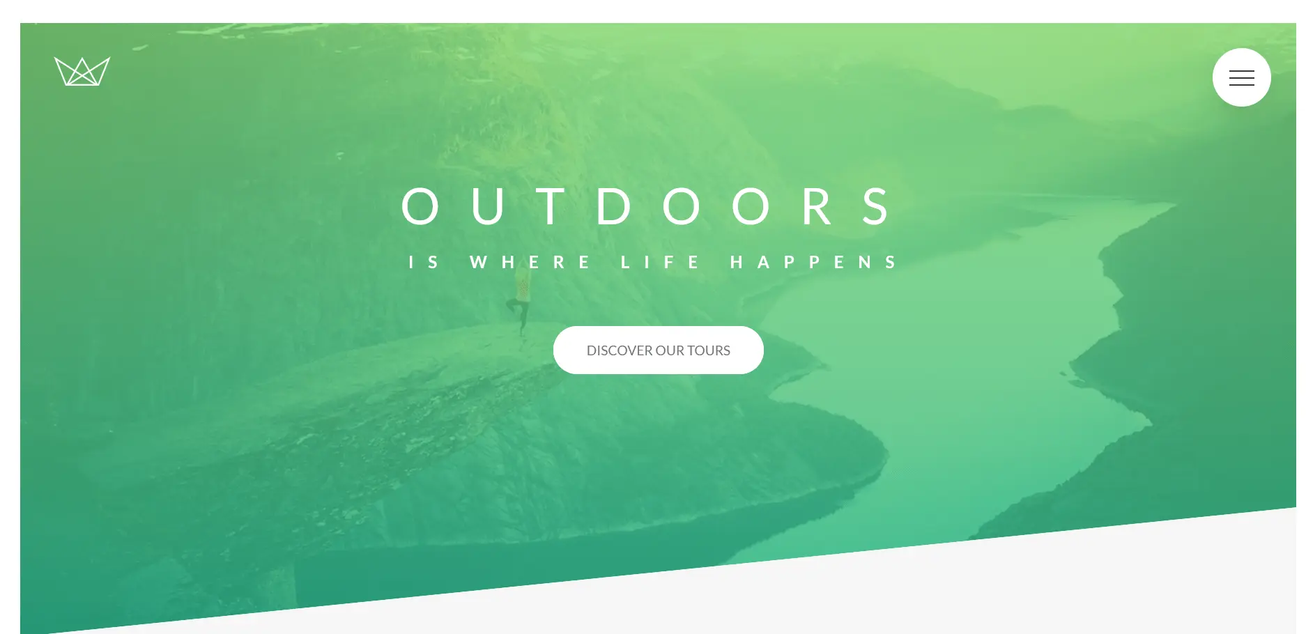 Screenshot of Natours Website